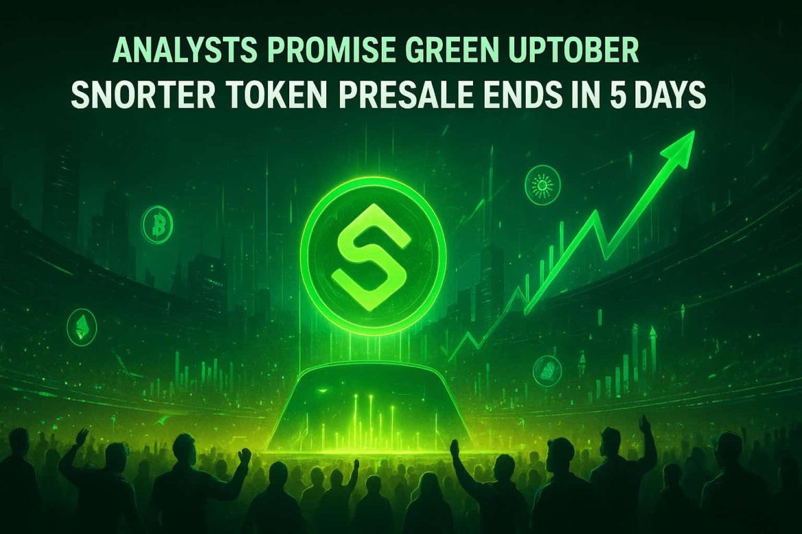 Analysts Promise Green Uptober for Crypto as Snorter Token Presale Ends in 5 Days