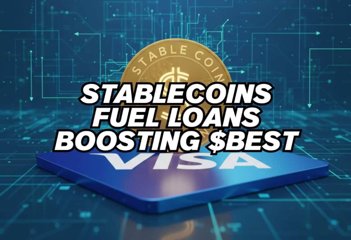 Stablecoins Fuel $670B Loans According to Visa, Boosting $BEST
